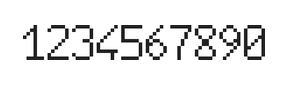 6×10数字点阵字体 ddN610AB1771