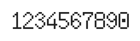 6×10数字点阵字体 ddN610AB1788
