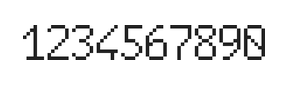 6×10数字点阵字体 ddN610AB1792