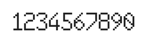 6×10数字点阵字体 ddN610AB1801