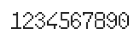 6×10数字点阵字体 ddN610AB1811