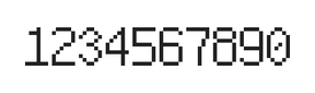 6×10数字点阵字体 ddN610AB1814