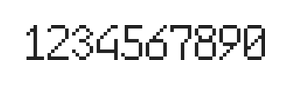 6×10数字点阵字体 ddN610AB1816