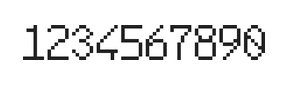 6×10数字点阵字体 ddN610AB1818