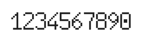 6×10数字点阵字体 ddN610AB1822