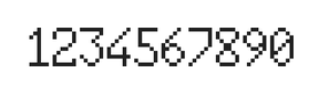 6×10数字点阵字体 ddN610AB1825