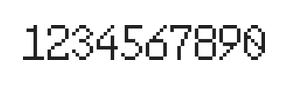 6×10数字点阵字体 ddN610AB1827