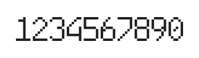 6×10数字点阵字体 ddN610AB1848