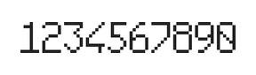6×10数字点阵字体 ddN610AB1866