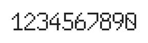 6×10数字点阵字体 ddN610AB1879