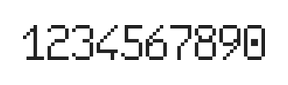 6×10数字点阵字体 ddN610AB1915