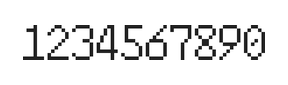 6×10数字点阵字体 ddN610AB1928