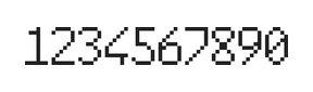 6×10数字点阵字体 ddN610AB1933