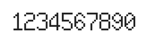 6×10数字点阵字体 ddN610AB1940