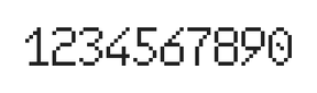 6×10数字点阵字体 ddN610AB1948