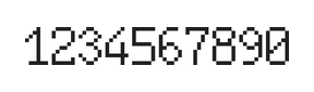 6×10数字点阵字体 ddN610AB1957