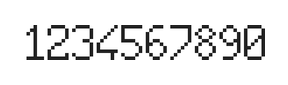 6×10数字点阵字体 ddN610AB1960
