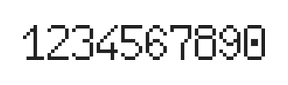 6×10数字点阵字体 ddN610AB1964