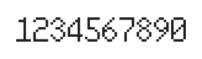 6×10数字点阵字体 ddN610AB1967