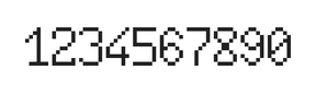 6×10数字点阵字体 ddN610AB1971