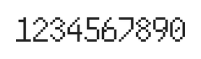 6×10数字点阵字体 ddN610AB1983