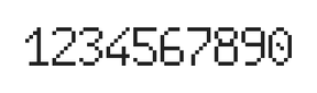 6×10数字点阵字体 ddN610AB1997