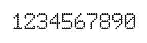 6×9数字点阵字体 ddN69AA0025