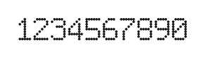 6×9数字点阵字体 ddN69AA0070