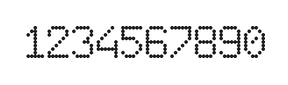 6×9数字点阵字体 ddN69AA0086
