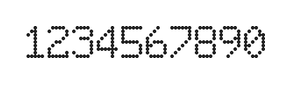 6×9数字点阵字体 ddN69AA0139