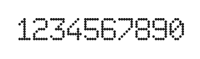 6×9数字点阵字体 ddN69AA0168