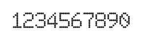 6×9数字点阵字体 ddN69AA0171