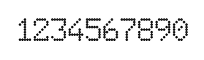 6×9数字点阵字体 ddN69AA0264