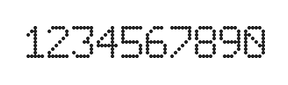 6×9数字点阵字体 ddN69AA0267