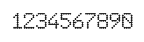 6×9数字点阵字体 ddN69AA0289