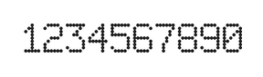 6×9数字点阵字体 ddN69AA0328