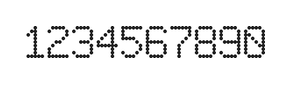 6×9数字点阵字体 ddN69AA0348