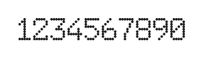 6×9数字点阵字体 ddN69AA0349
