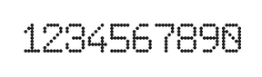 6×9数字点阵字体 ddN69AA0352