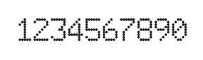6×9数字点阵字体 ddN69AA0367
