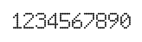 6×9数字点阵字体 ddN69AA0380