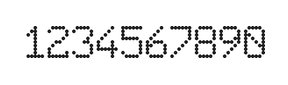 6×9数字点阵字体 ddN69AA0425