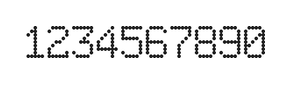 6×9数字点阵字体 ddN69AA0444