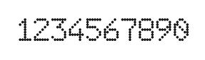 6×9数字点阵字体 ddN69AA0445
