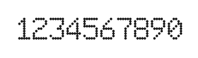 6×9数字点阵字体 ddN69AA0468