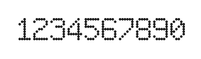 6×9数字点阵字体 ddN69AA0473