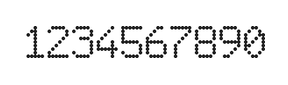6×9数字点阵字体 ddN69AA0520