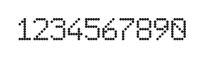6×9数字点阵字体 ddN69AA0552