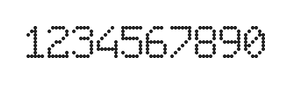 6×9数字点阵字体 ddN69AA0562
