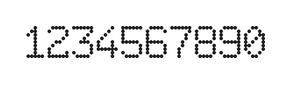 6×9数字点阵字体 ddN69AA0563